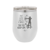 Yes I Do Hunt Like a Girl Bow - Laser Engraved Stainless Steel Drinkware - 1561 -