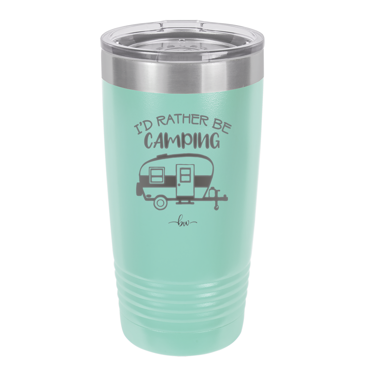 I'd Rather Be Camping - Laser Engraved Stainless Steel Drinkware - 1562 -