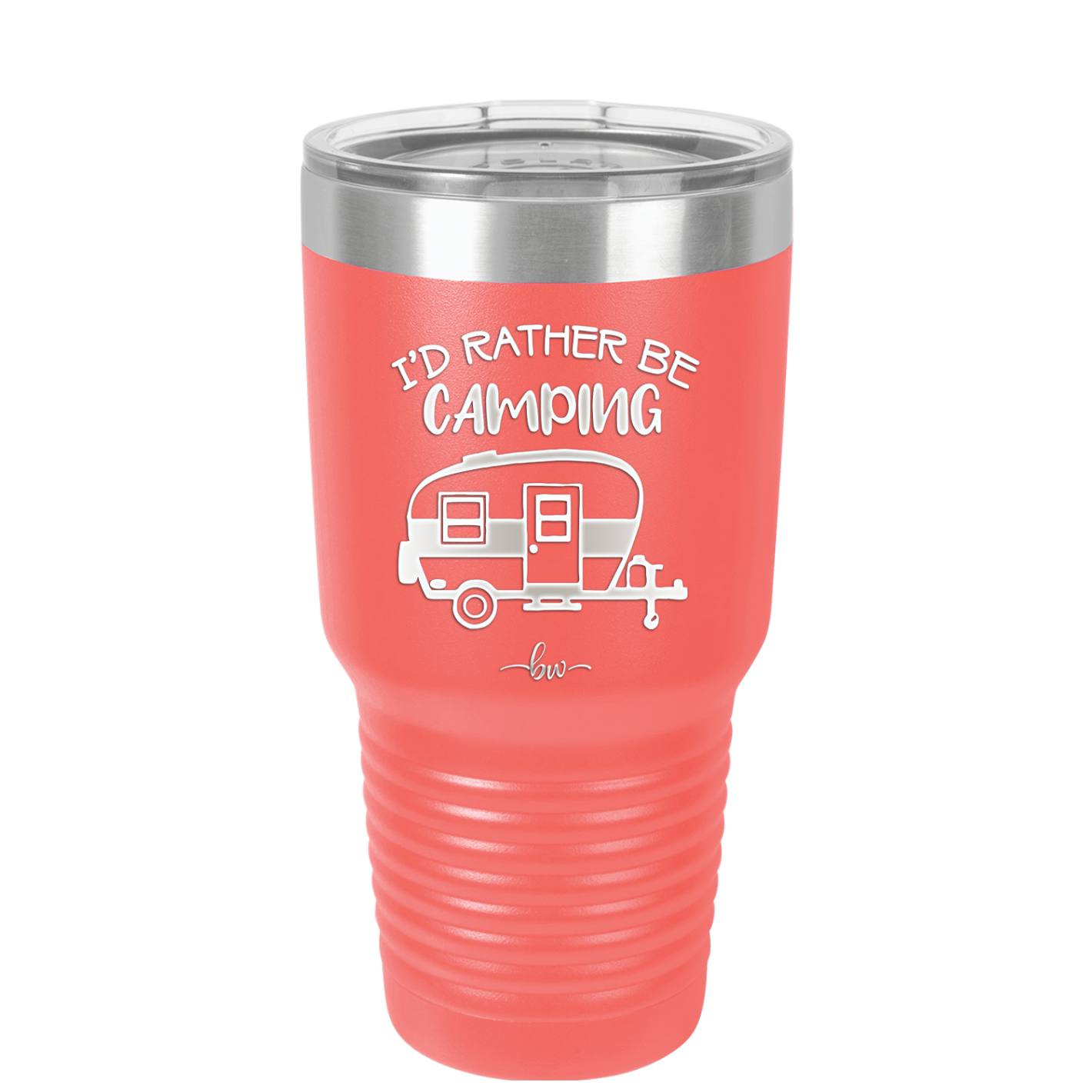 I'd Rather Be Camping - Laser Engraved Stainless Steel Drinkware - 1562 -