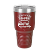 I'd Rather Be Camping - Laser Engraved Stainless Steel Drinkware - 1562 -