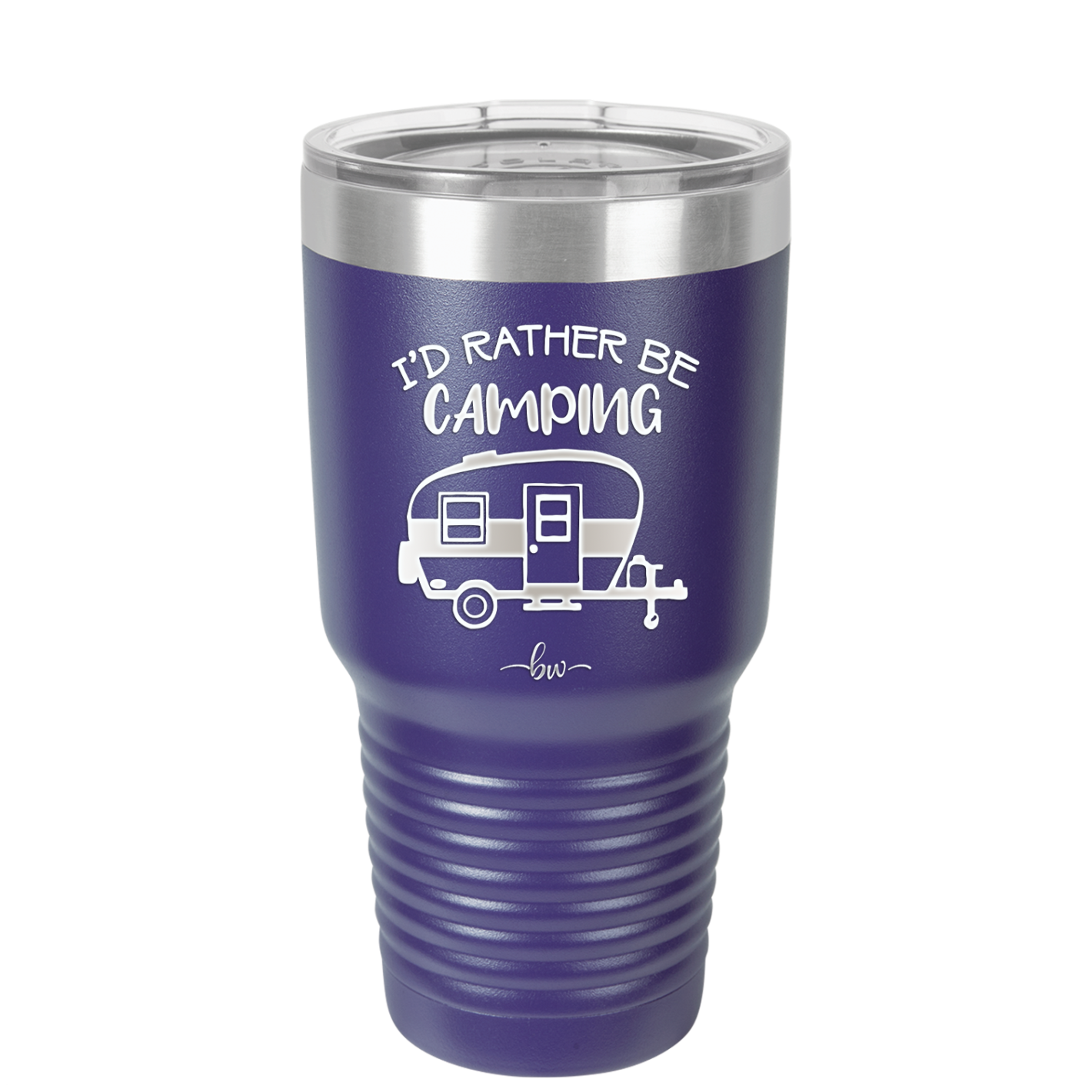 I'd Rather Be Camping - Laser Engraved Stainless Steel Drinkware - 1562 -