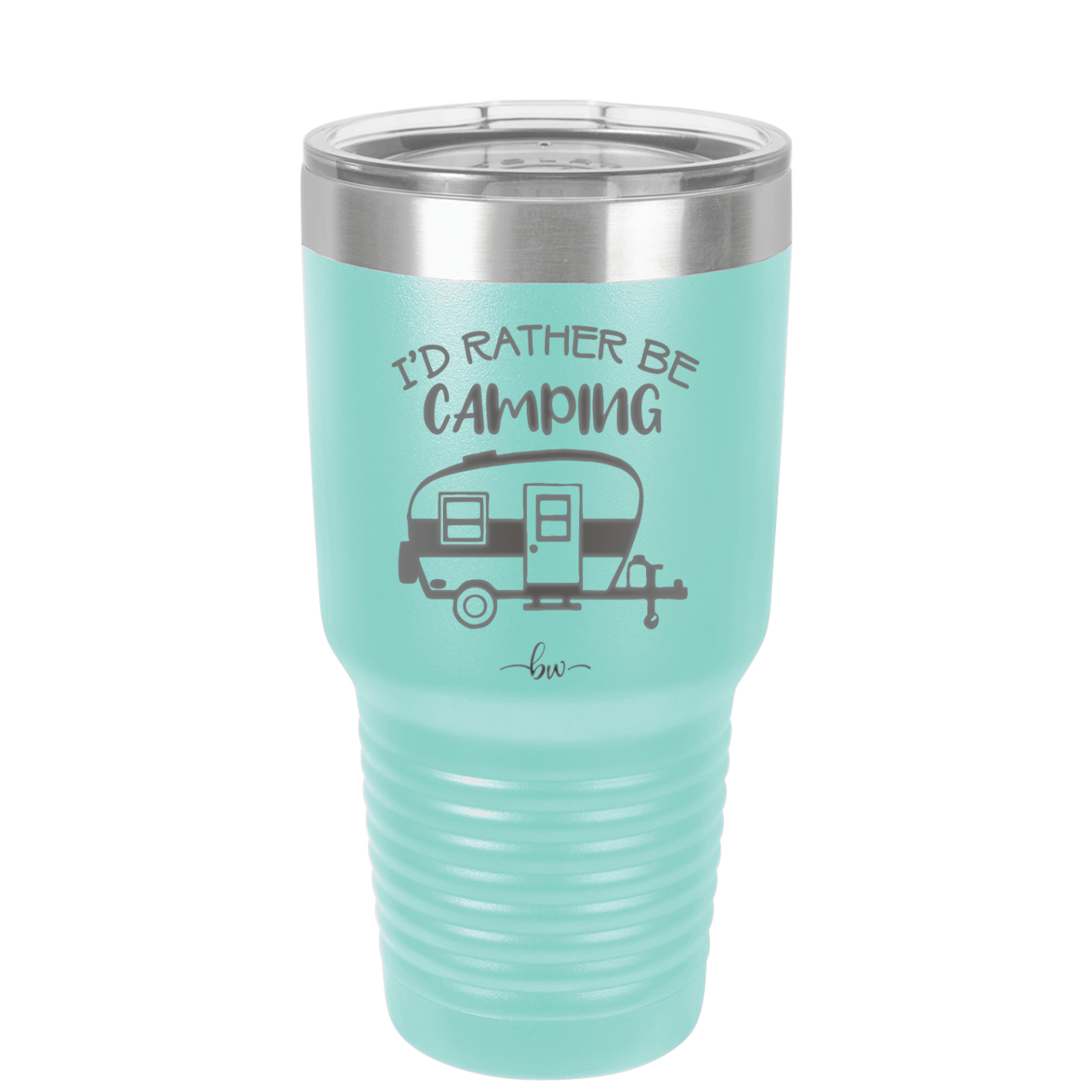 I'd Rather Be Camping - Laser Engraved Stainless Steel Drinkware - 1562 -