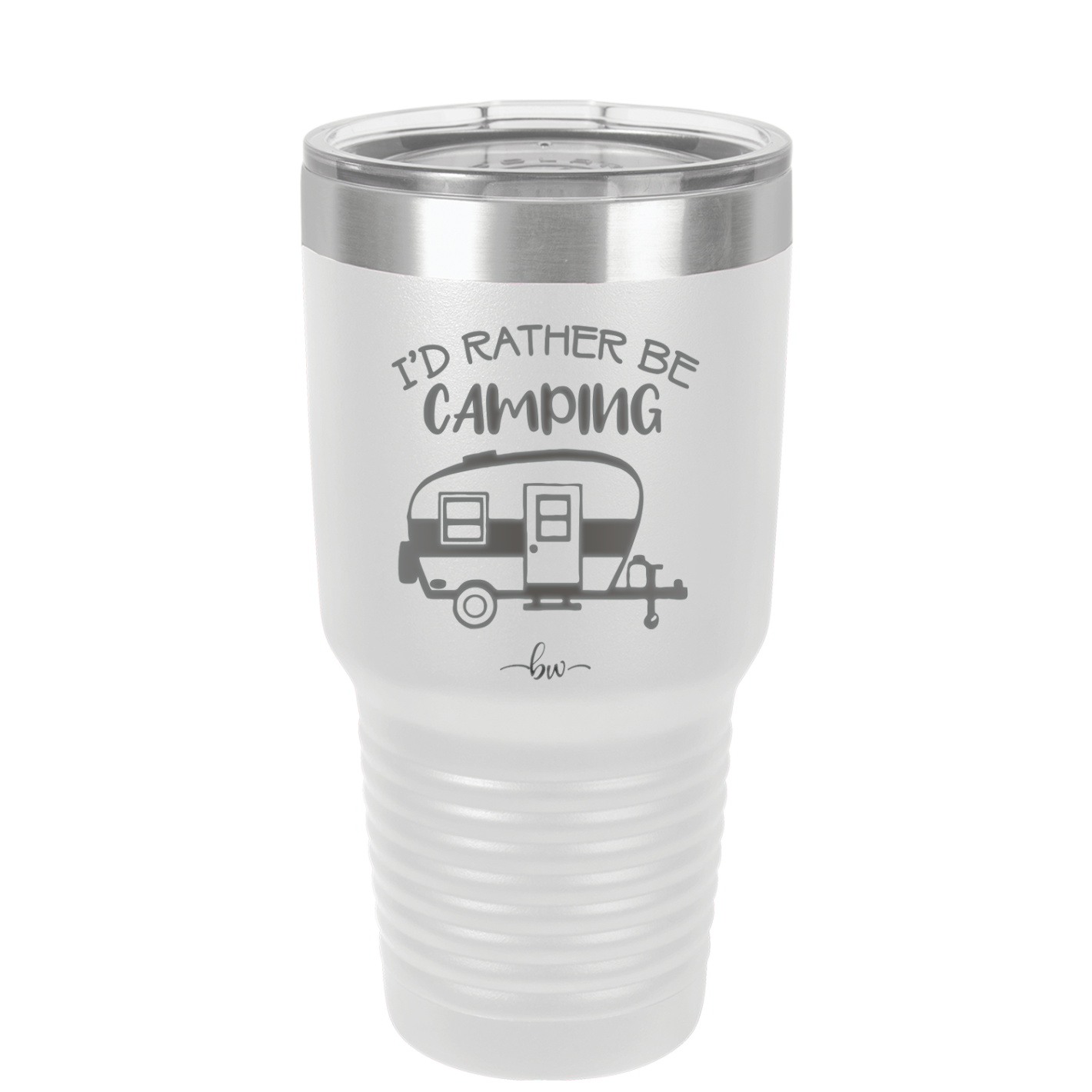 I'd Rather Be Camping - Laser Engraved Stainless Steel Drinkware - 1562 -