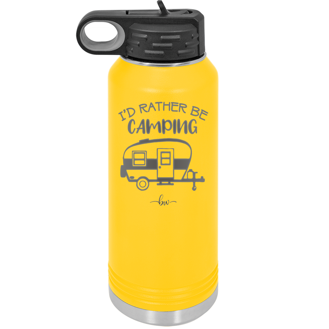 I'd Rather Be Camping - Laser Engraved Stainless Steel Drinkware - 1562 -