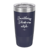 I'm Outdoorsy. I Drink Wine Outside - Laser Engraved Stainless Steel Drinkware - 1563 -