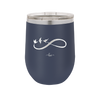 Infinity Symbol with Birds - Laser Engraved Stainless Steel Drinkware - 1566 -