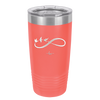 Infinity Symbol with Birds - Laser Engraved Stainless Steel Drinkware - 1566 -