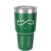 Infinity Symbol with Birds - Laser Engraved Stainless Steel Drinkware - 1566 -