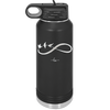 Infinity Symbol with Birds - Laser Engraved Stainless Steel Drinkware - 1566 -