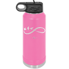 Infinity Symbol with Birds - Laser Engraved Stainless Steel Drinkware - 1566 -