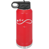 Infinity Symbol with Birds - Laser Engraved Stainless Steel Drinkware - 1566 -