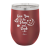Love You to the Moon and Back - Laser Engraved Stainless Steel Drinkware - 1570 -