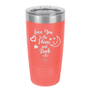 Love You to the Moon and Back - Laser Engraved Stainless Steel Drinkware - 1570 -