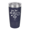 Love You to the Moon and Back - Laser Engraved Stainless Steel Drinkware - 1570 -