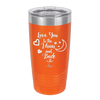 Love You to the Moon and Back - Laser Engraved Stainless Steel Drinkware - 1570 -