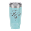 Love You to the Moon and Back - Laser Engraved Stainless Steel Drinkware - 1570 -