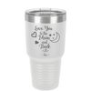 Love You to the Moon and Back - Laser Engraved Stainless Steel Drinkware - 1570 -