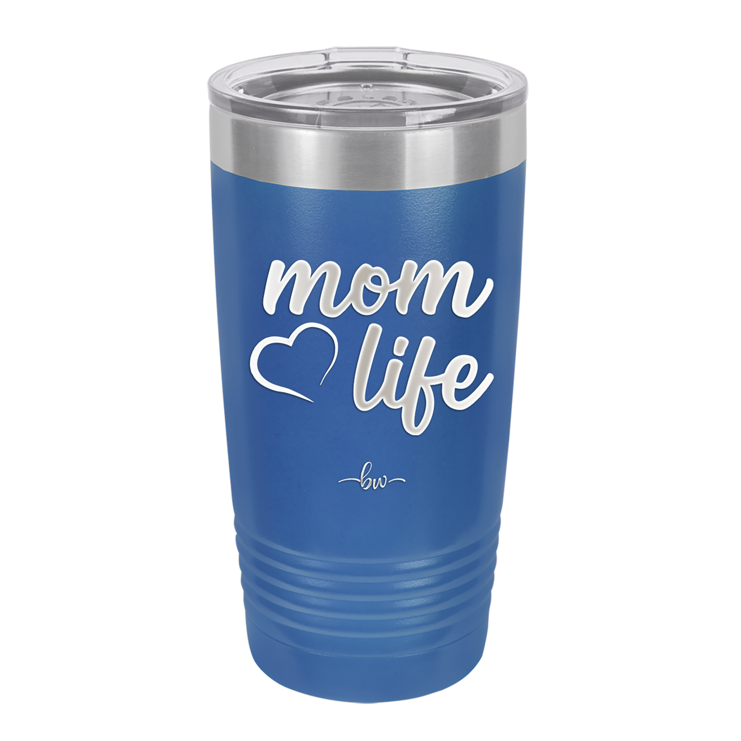 Mom Life with Heart - Laser Engraved Stainless Steel Drinkware - 1573 -