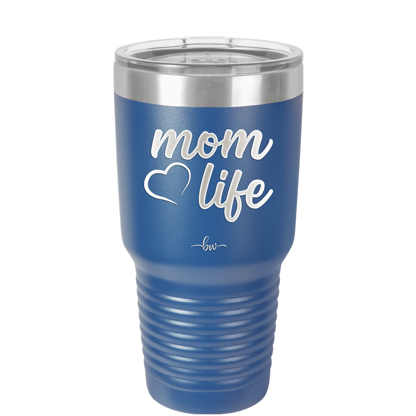 Mom Life with Heart - Laser Engraved Stainless Steel Drinkware - 1573 -