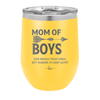 Mom of Boys - Laser Engraved Stainless Steel Drinkware - 1574 -