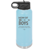 Mom of Boys - Laser Engraved Stainless Steel Drinkware - 1574 -