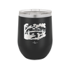Mountain Lake Silhouette - Laser Engraved Stainless Steel Drinkware - 1575 -