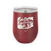 Mountain Lake Silhouette - Laser Engraved Stainless Steel Drinkware - 1575 -