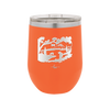 Mountain Lake Silhouette - Laser Engraved Stainless Steel Drinkware - 1575 -