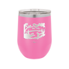 Mountain Lake Silhouette - Laser Engraved Stainless Steel Drinkware - 1575 -