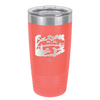 Mountain Lake Silhouette - Laser Engraved Stainless Steel Drinkware - 1575 -