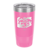Mountain Lake Silhouette - Laser Engraved Stainless Steel Drinkware - 1575 -