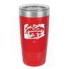 Mountain Lake Silhouette - Laser Engraved Stainless Steel Drinkware - 1575 -