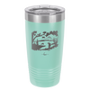Mountain Lake Silhouette - Laser Engraved Stainless Steel Drinkware - 1575 -