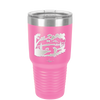 Mountain Lake Silhouette - Laser Engraved Stainless Steel Drinkware - 1575 -