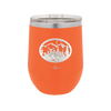 Mountain Buck in Circle - Laser Engraved Stainless Steel Drinkware - 1576 -