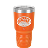 Mountain Buck in Circle - Laser Engraved Stainless Steel Drinkware - 1576 -