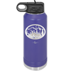 Mountain Buck in Circle - Laser Engraved Stainless Steel Drinkware - 1576 -