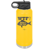 WTF Where's the Fish - Laser Engraved Stainless Steel Drinkware - 1586 -
