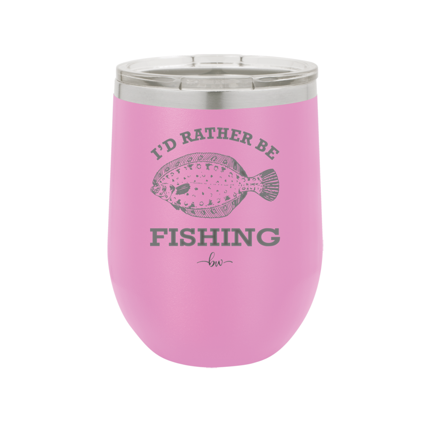 I'd Rather Be Fishing Flounder - Laser Engraved Stainless Steel Drinkware - 1587 -