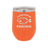 I'd Rather Be Fishing Flounder - Laser Engraved Stainless Steel Drinkware - 1587 -