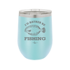 I'd Rather Be Fishing Flounder - Laser Engraved Stainless Steel Drinkware - 1587 -