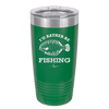 I'd Rather Be Fishing Flounder - Laser Engraved Stainless Steel Drinkware - 1587 -