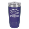 I'd Rather Be Fishing Flounder - Laser Engraved Stainless Steel Drinkware - 1587 -