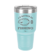 I'd Rather Be Fishing Flounder - Laser Engraved Stainless Steel Drinkware - 1587 -