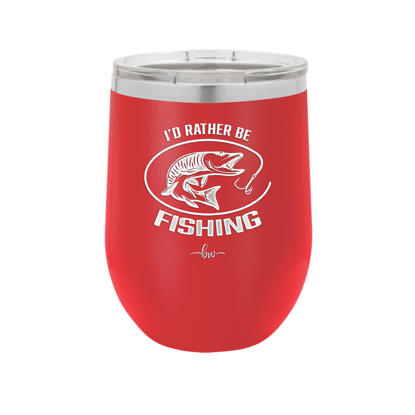 I'd Rather Be Fishing Muskie - Laser Engraved Stainless Steel Drinkware - 1588 -