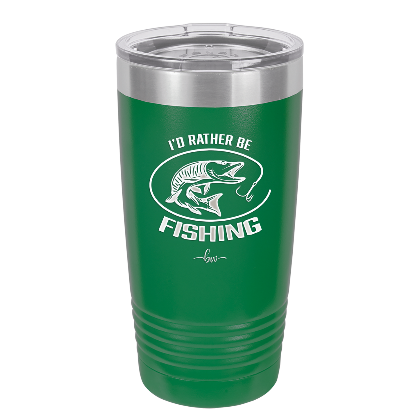 I'd Rather Be Fishing Muskie - Laser Engraved Stainless Steel Drinkware - 1588 -