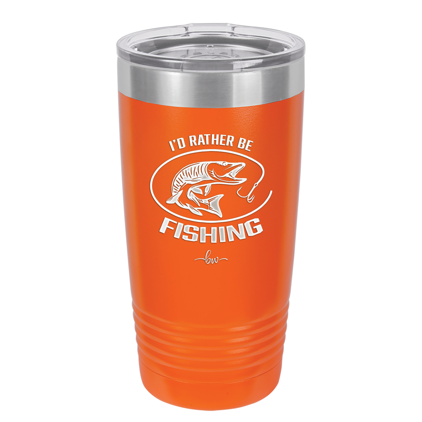 I'd Rather Be Fishing Muskie - Laser Engraved Stainless Steel Drinkware - 1588 -