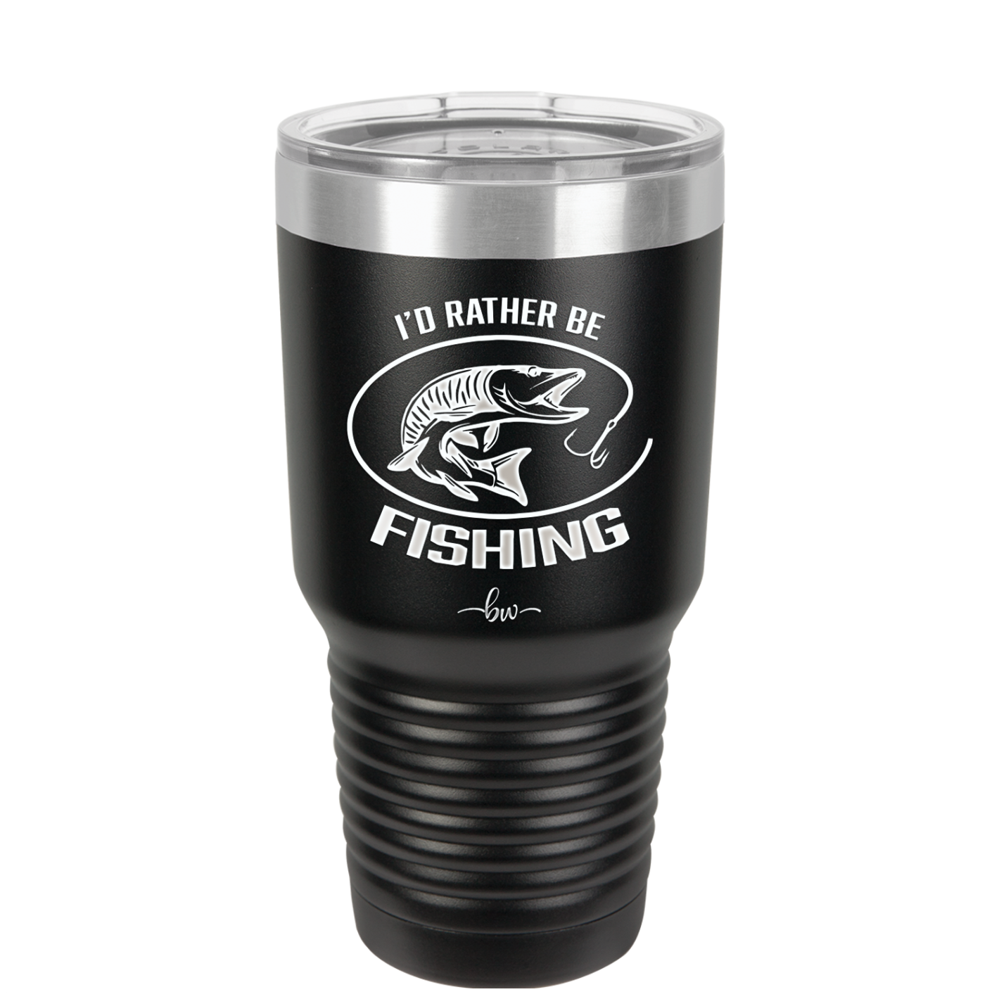 I'd Rather Be Fishing Muskie - Laser Engraved Stainless Steel Drinkware - 1588 -