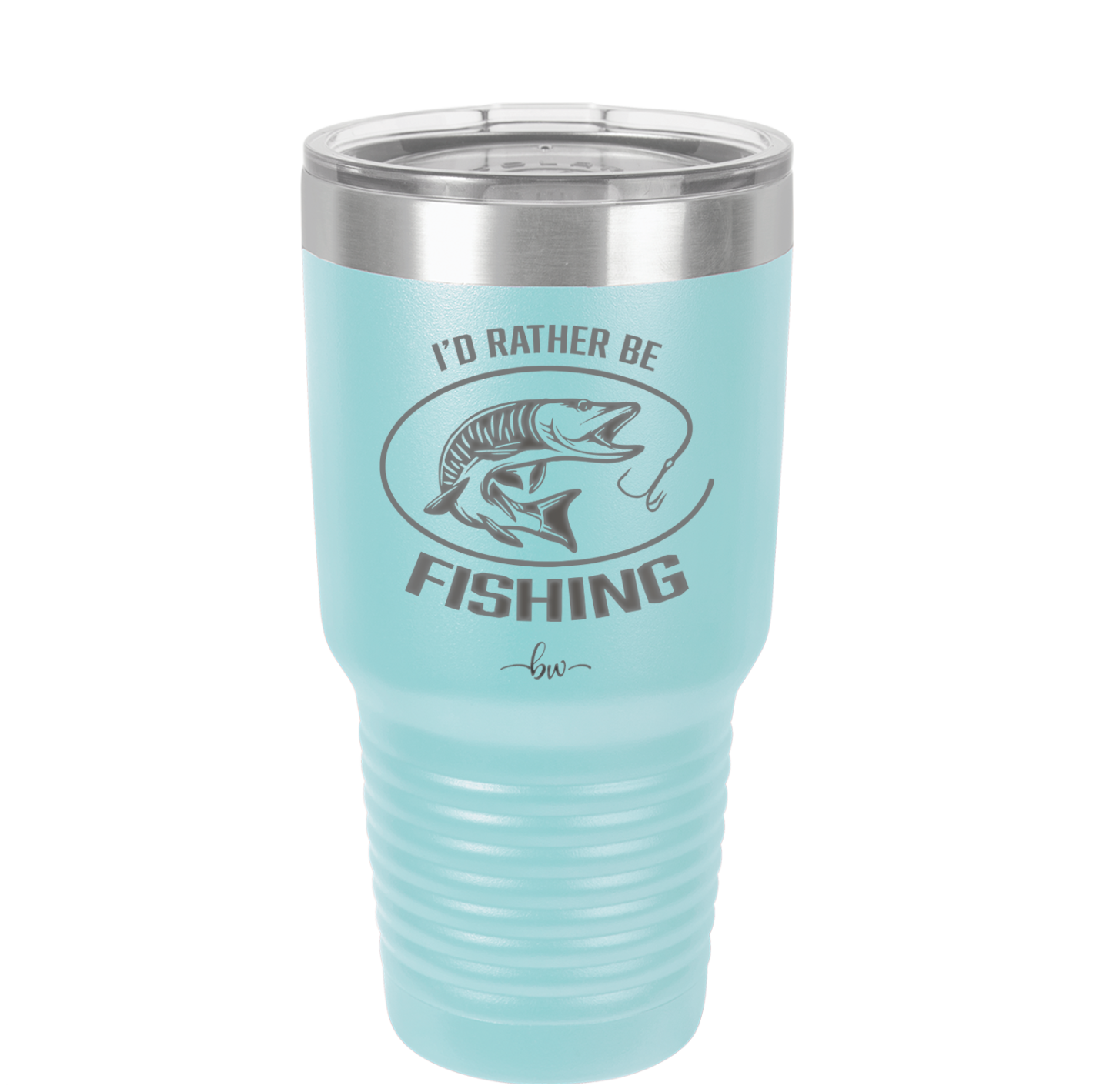 I'd Rather Be Fishing Muskie - Laser Engraved Stainless Steel Drinkware - 1588 -