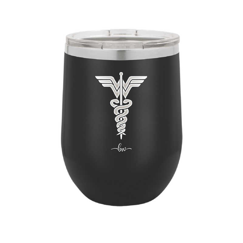 RN Wonder Woman Caduceus - Laser Engraved Stainless Steel Drinkware - 1592 -